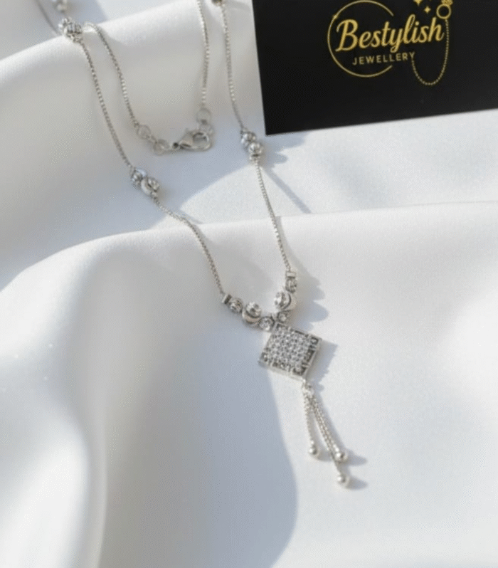 silver stone pendent